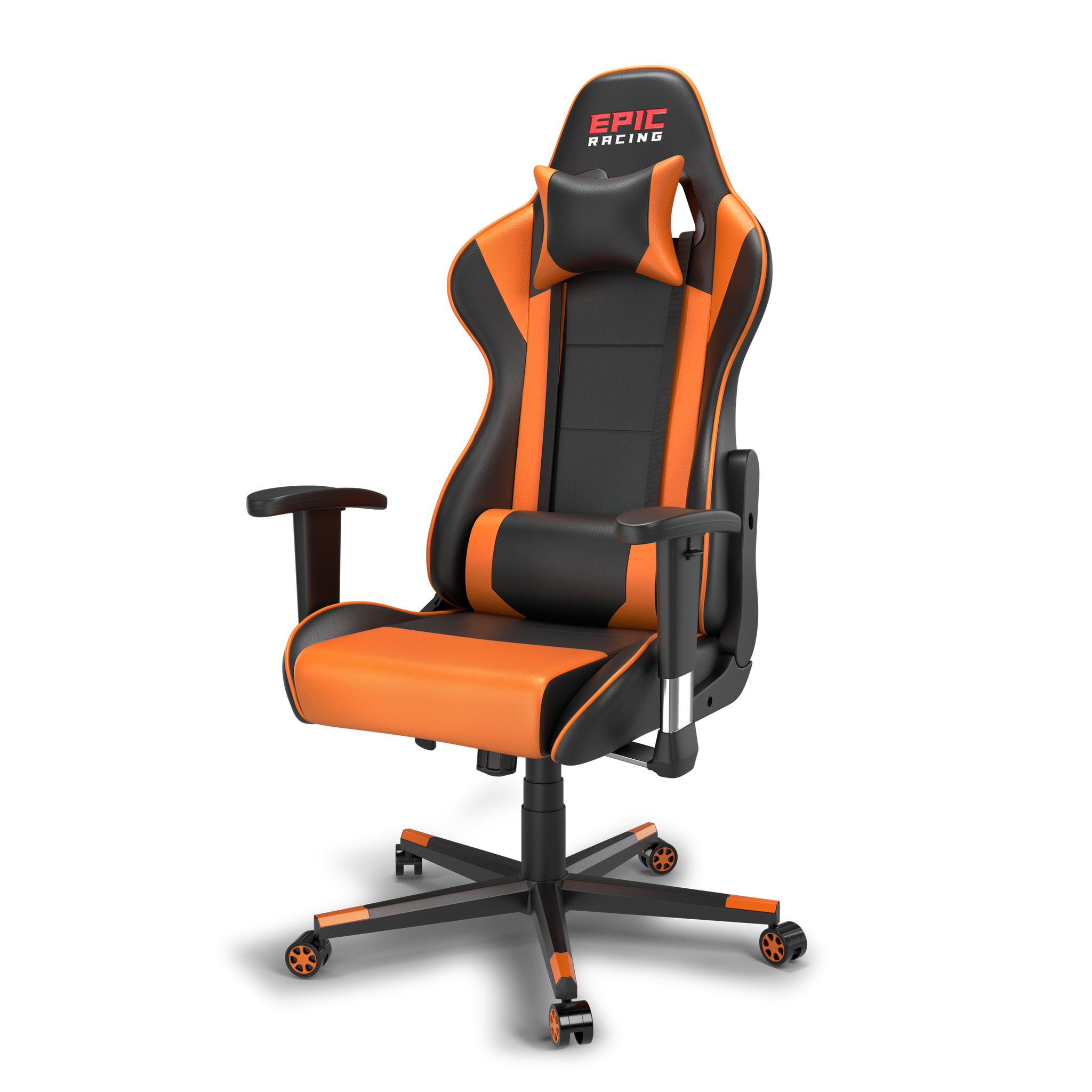 Orange and white gaming chair hotsell